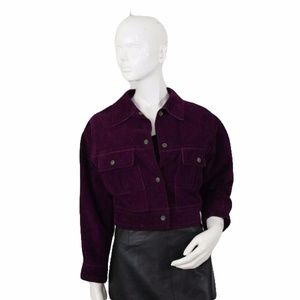 Purple Suede Jacket Size 42 (SKU 000103)